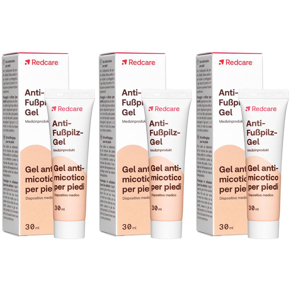 Anti Fusspilz GEL Redcare 3x30 ml Gel