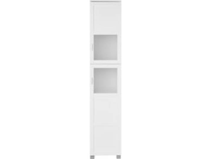 LIVARNO HOME Armoire haute de salle de bain « Basel », avec 2 portes vitrées à cadre