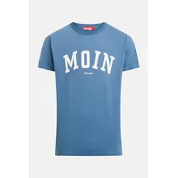 Derbe Moin Herren T-Shirt Bijou Blue Blau