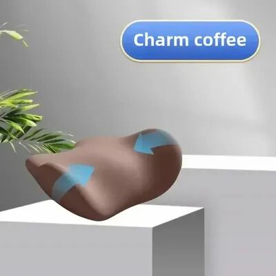 Youfap Market Lumbar Pillow Ergonomic Soft Comfortable Memory, Cotton Bed Lumbar Protrusion Back Support, Lumbar Support Cushion coffee