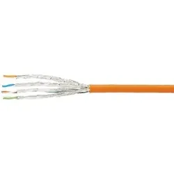 Rutenbeck 21200800 Cat.8.2-Datenkabel geschirmt S/FTP FRNC LSOH 1.000 m orange (ähnlich RAL 2003)