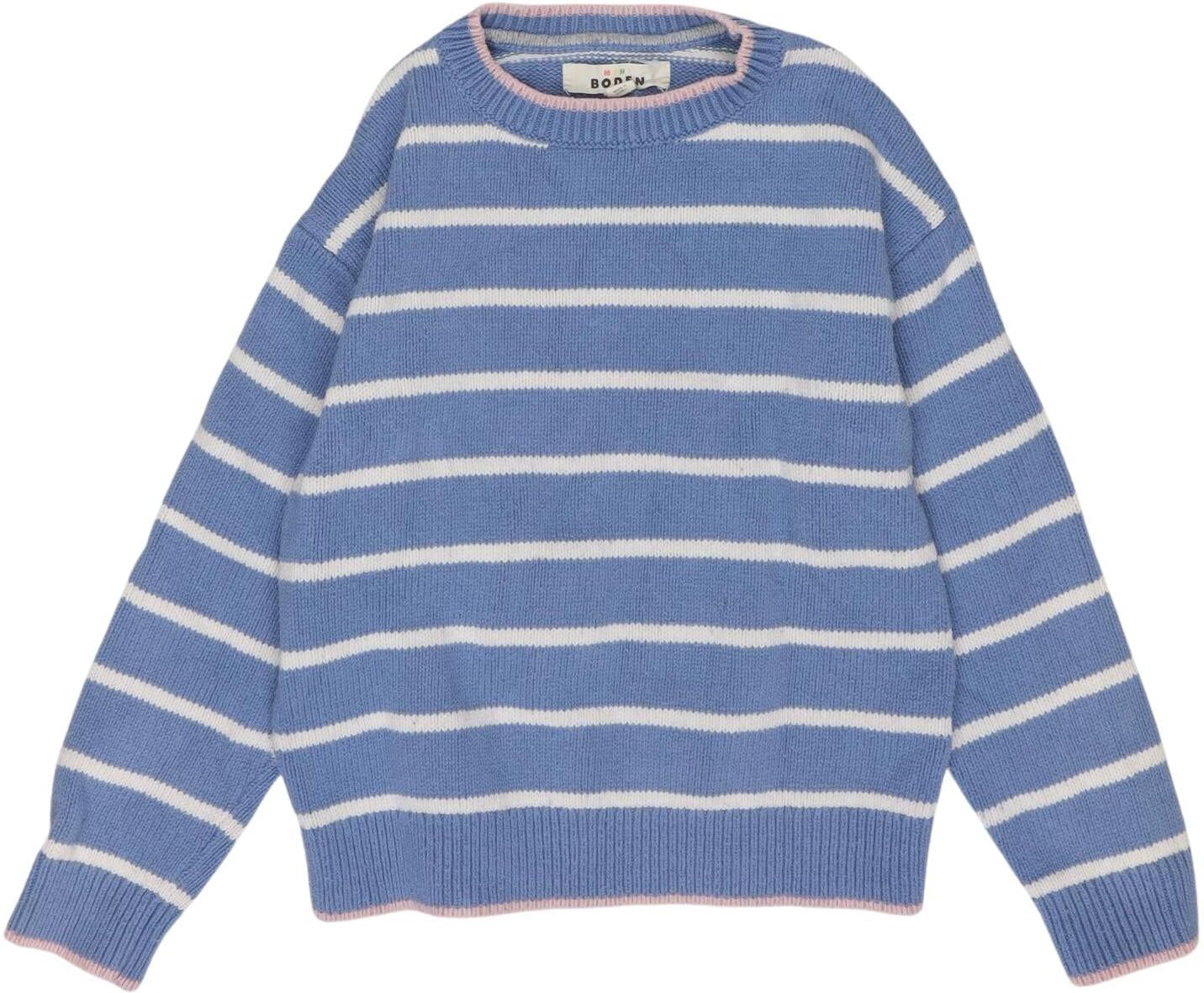 Mini Boden Mädchen Pullover, Mehrfarbig, Gr. EU 140, Wolle / Synthetik / Baumwolle - Second Hand