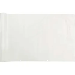 vidaXL Balkon-Sichtschutz Weiß 800x120 cm PVC