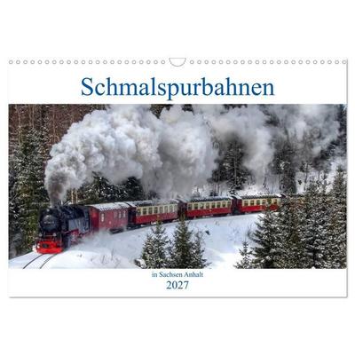 Schmalspurbahnen in Sachsen Anhalt (Wandkalender 2027 DIN A3 quer), CALVENDO Monatskalender