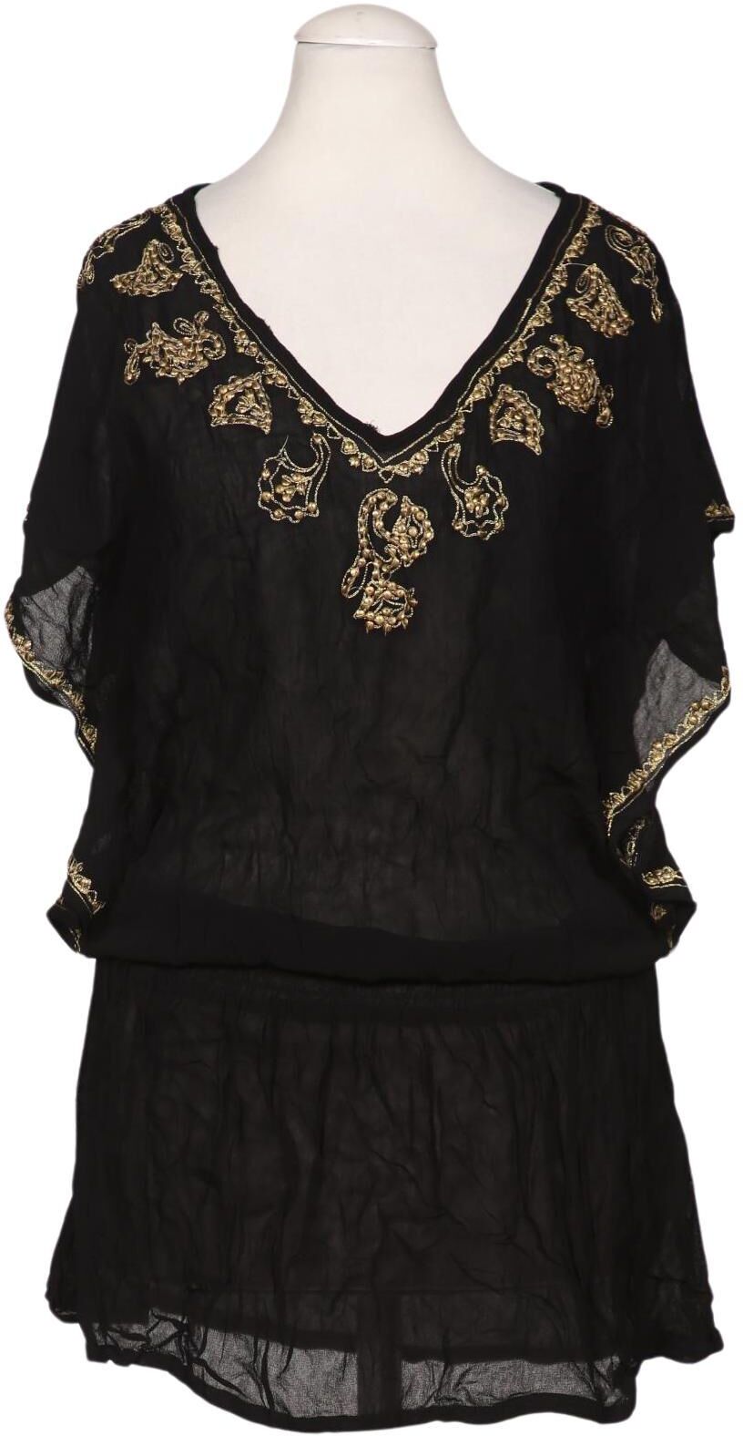Monsoon Damen Bluse, Schwarz, Gr. S, Viskose - Second Hand