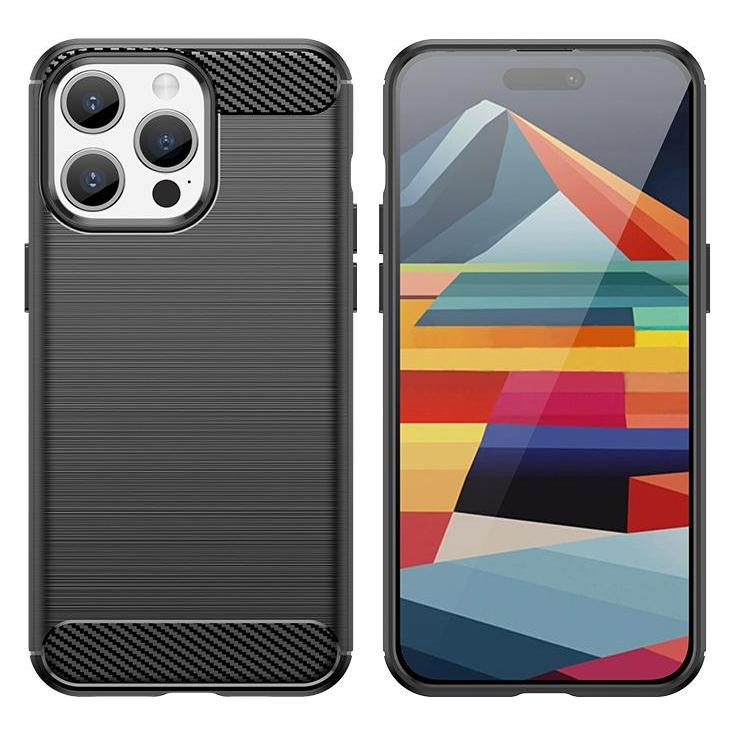 Hurtel Flexible Carbon-Musterhülle für iPhone 15 Pro Carbon Case - Blau (Apple iPhone 15 Pro) (1404978613)