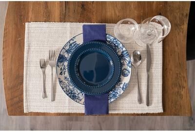 Fabstyles Casual Classic Set of 4 Thick Cotton Heavyweight Placemats