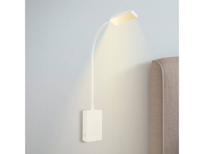 Applique de lecture LED 8 x 56 x 3cm Blanc/Blanc Matériau : Matière plastique Type de matière synthétique : Polypropylène LED Module LED