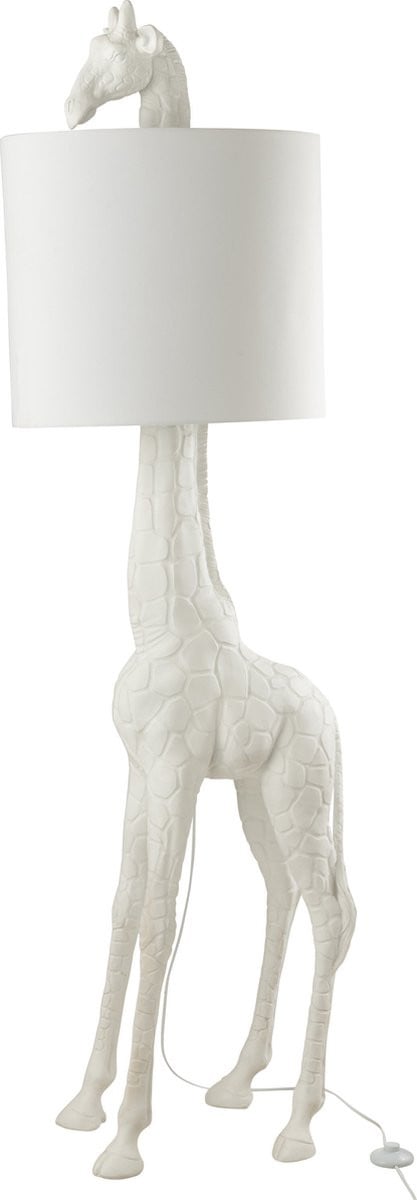 J-Line Giraf tafellamp - Wit - Polyresin