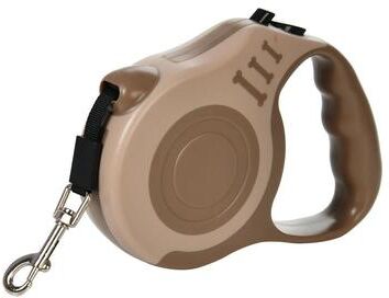 Uplifted Finds Automatic Retractable Nylon Pet Leash khaki 3 M