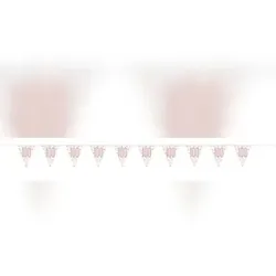 Wimpelkette roségold Zahl 100