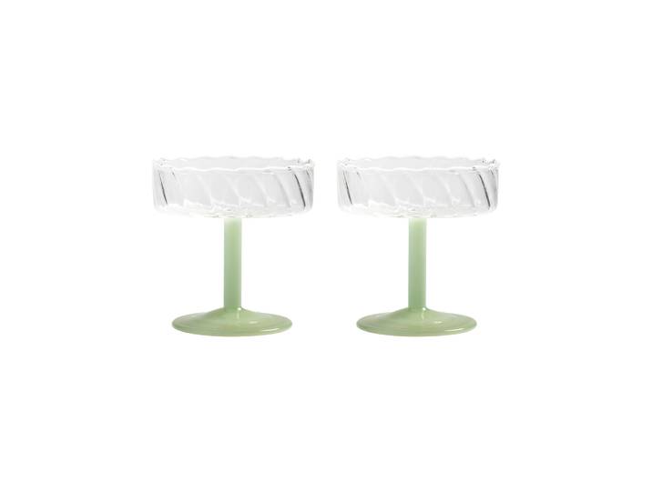 & klevering - Coupe à champagne Twirl - Vert - Verre