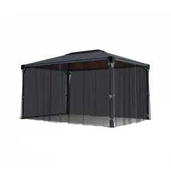 Palram - Canopia Polyester Moskitonetz für Pavillon Martinique 4300 | Grau | - Grau