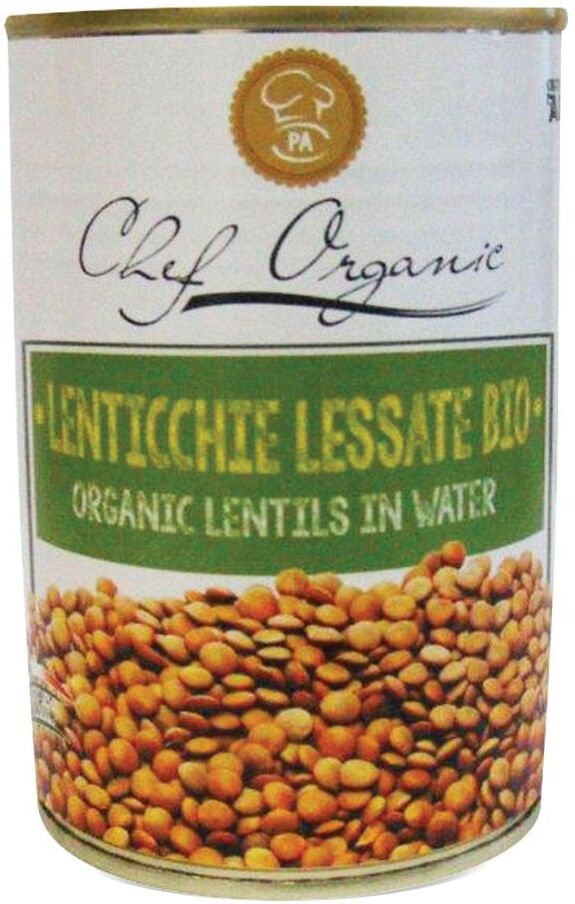 PANCRAZIO SpA Chef Organic Lenticchie Lessate Lattina 400g