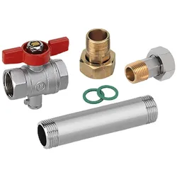 Einbausatz für Wärmezähler – Direktmessung 1/2" 110 mm Wassergeräte