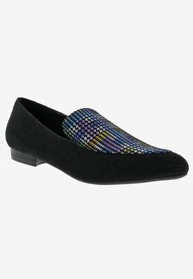 Women's Ferris Casual Flat by Bellini in Black Multi Wool (Size 6 M)