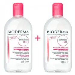 Bioderma Sensibio H2O Make Up Removing Micelle Solution 2x500ml