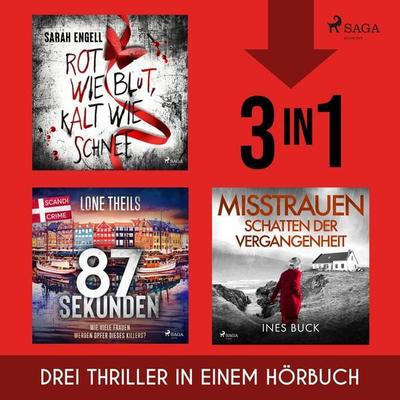 Rot wie Blut, Kalt wie Schnee, 87 Sekunden & Misstrauen - Schatten der Vergangenheit - Sarah Engell,Lone Theils,Ines Buck, Audio, 9788727259031
