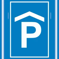 HB-Druck P Parkhaus Parkgarage Schild A2 (420x594mm)