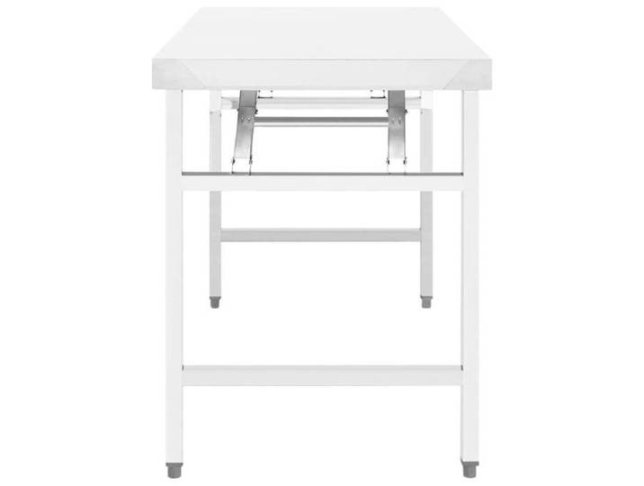 Remise Table de travail - CLOUD - pliable de cuisine 100 x 60 x 80 cm inox JILIMAISON2025 5689768
