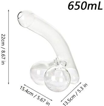 Uplift Essentials Flipping The Bird Middle Finger Glass Decanter 650 Ml22 Oz