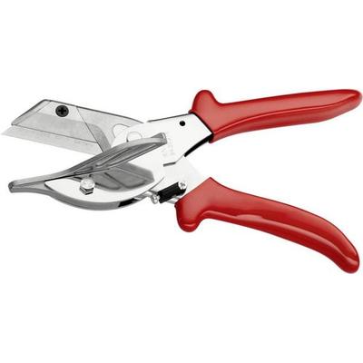 Knipex 94 35 215 Gehrungsschere für Kunststoff- und Gummiprofile mit Kunststoff-Hüllen verchromt 215mm Geeignet für Kunststoff-