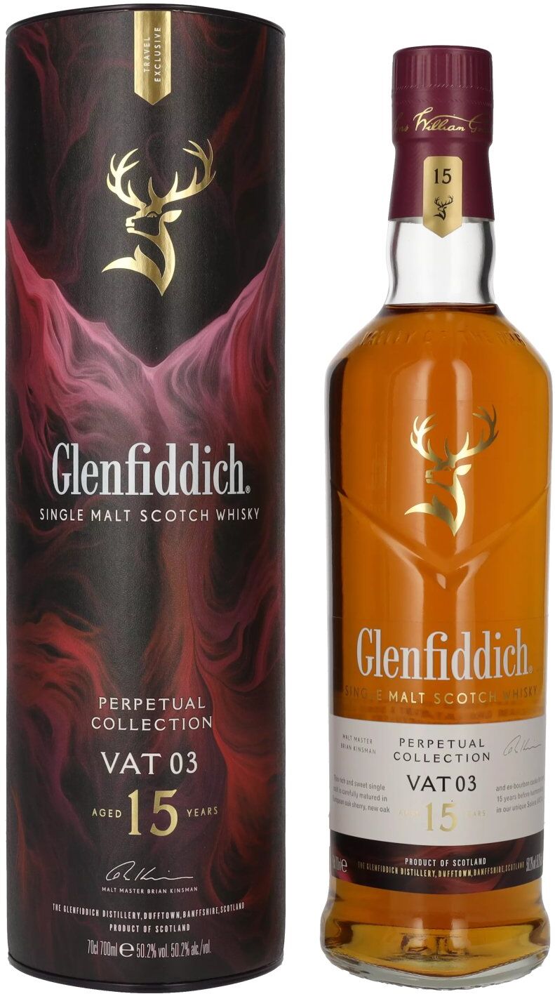 Glenfiddich 15 Years Old Perpetual Collection VAT 03 50,2% Vol. 0,7l in Geschenkbox