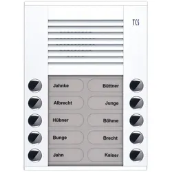 TCS Tür Control Audioaußenstation 2-reihig PES10-WS/04