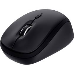 Trust YVI+ MULTI-DEVICE WIRELESS MOUSE BLACK Maus Kabellos, Bluetooth®, USB Optisch Schwarz 3 Tasten 1600 dpi Multipair-Funktion 25440