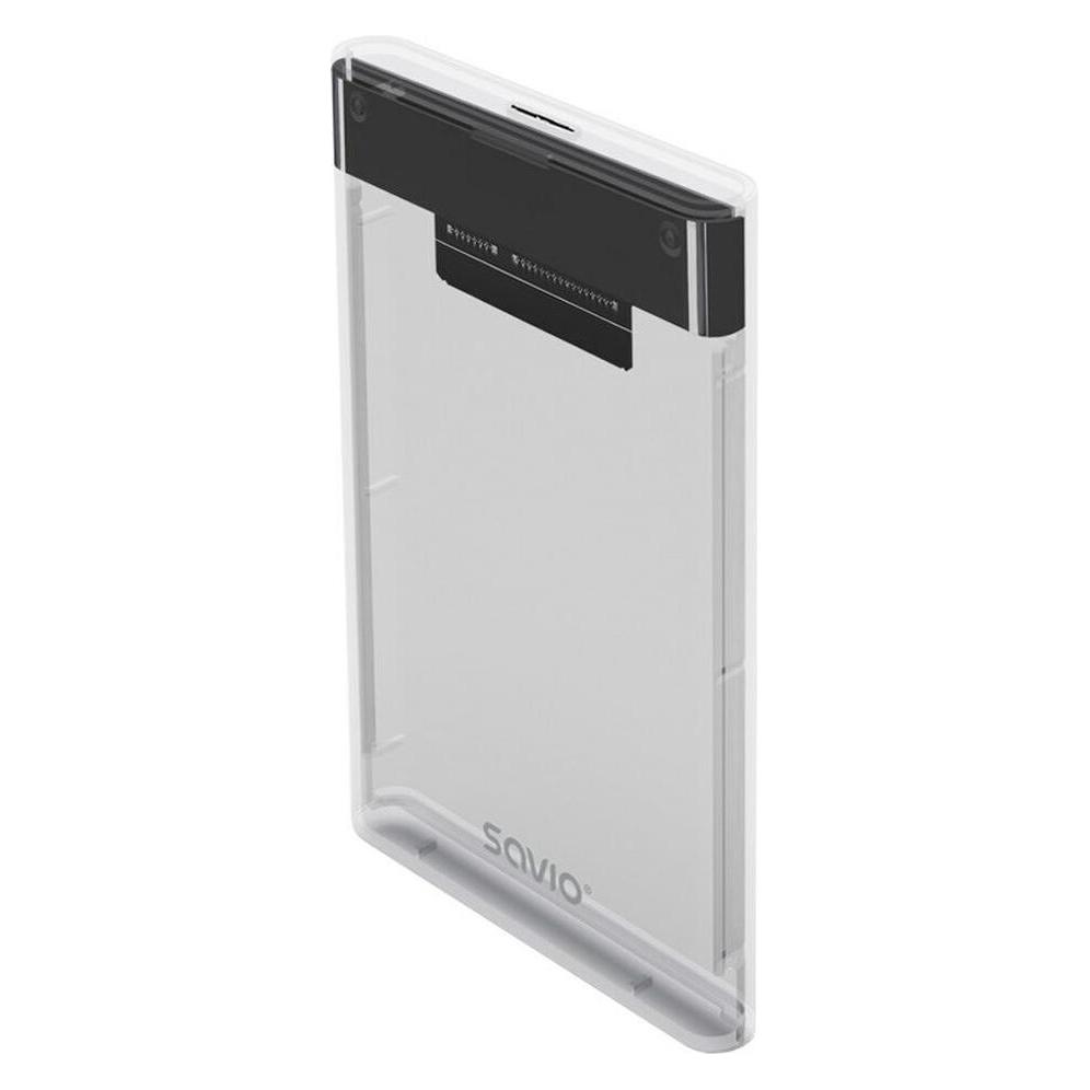 Savio 2.5 Externes HDD/SSD-Gehäuse USB 3.0 transparent AK-66 (2.5") (SAVAK-66)