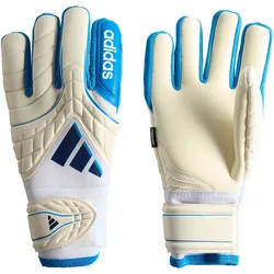 adidas Copa Pro Torwarthandschuhe mit Fingersave white/lucid ray blue/dark blue 9
