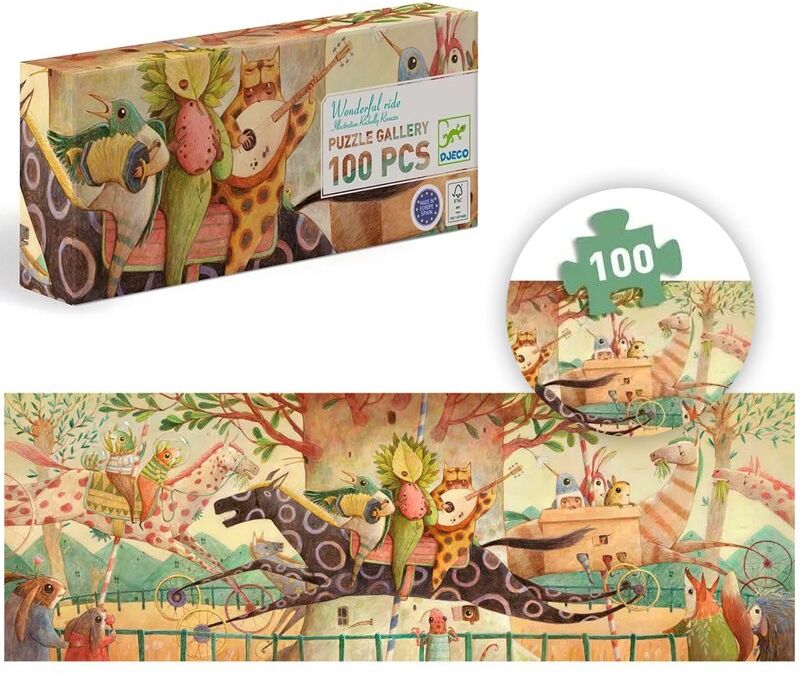 Puzzle Gallery Wonderful ride 100 pcs - Djeco