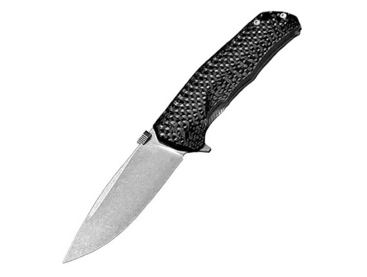 Pocket folding neck knife Titanium, EDC Outdoor messer survival, Robust taschenmesser Premium Klappmesser Titan handliche werkzeug messer stahl scharfe Kohlefaser Titanlegierung einhandmesser Tanto