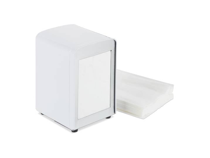 Serviettenspender Retro Weiss-Silber