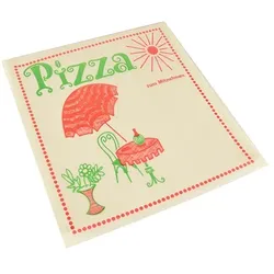 PAPSTAR 100 Pizzataschen, Pergamin 30 cm x 30 cm "Cafeteria" fettdicht