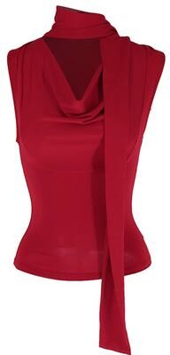 Silver Stone Store Women Sexy Sleeveless V Neck Tank Top, Solid Summer New Fashion Bandage, Casual Slim Knitted Streetwear red m