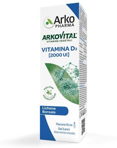 Arkovital Arkopharma Vitamina D3 2000UI 15 ml