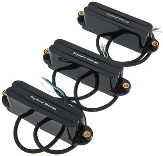 Seymour Duncan ST-Style Hot Rails Set Black Noir