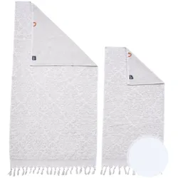 Done »Ornaments« Hand-/Duschtuch 50x100 cm / 0601 bright white