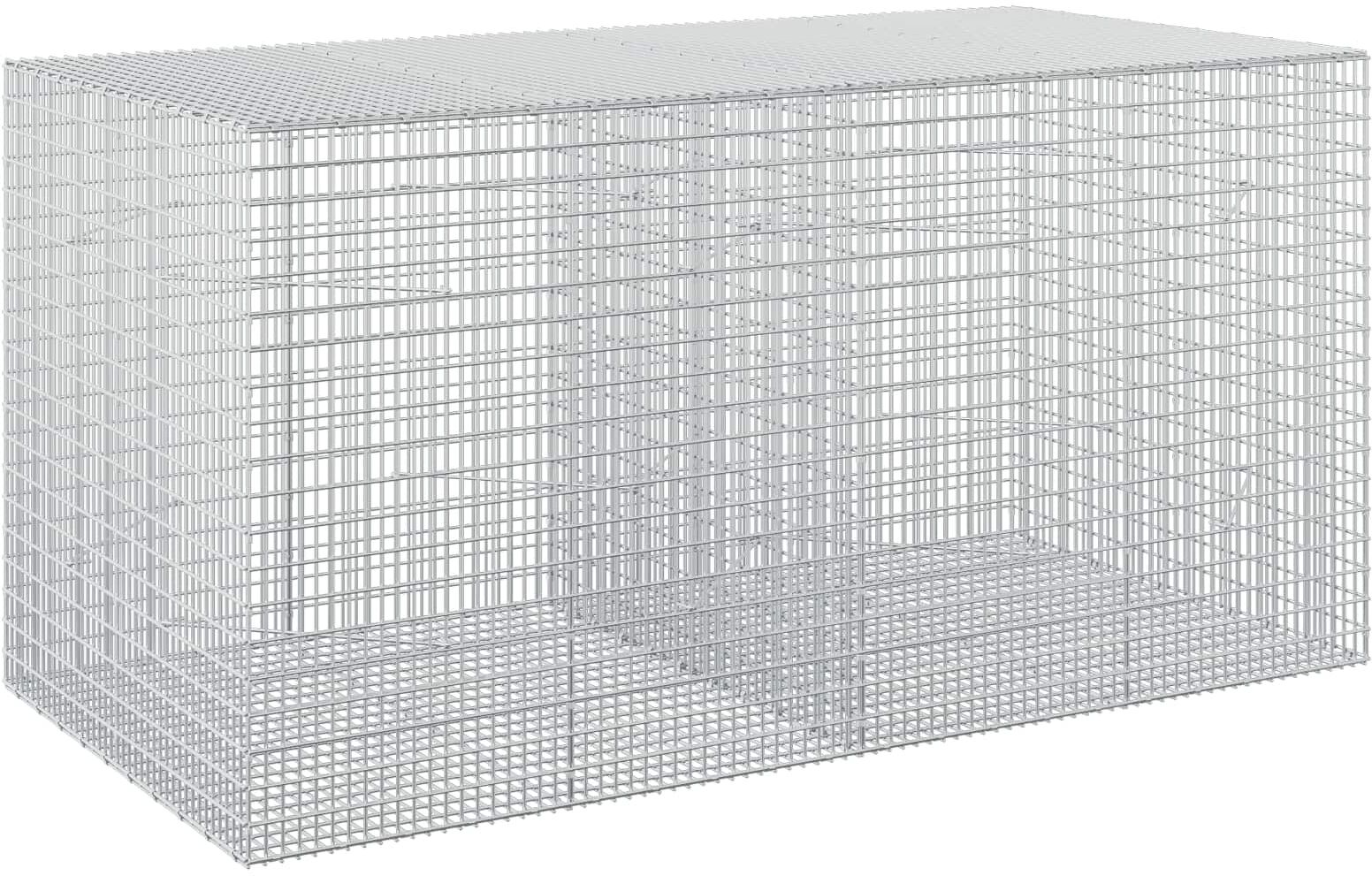 vidaXL Gabion avec fil de 3,5 mm et maille de 5x2,5 cm 200x100x100 cm
