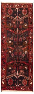 ECARPETGALLERY Hand-knotted Anadol Black, Red Wool Rug - 3'6 x 9'10