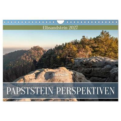 Papststein Perspektiven - Elbsandstein (Wandkalender 2027 DIN A4 quer), CALVENDO Monatskalender