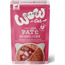 WOW CAT Junior Geflügel & Leber 12x125 g