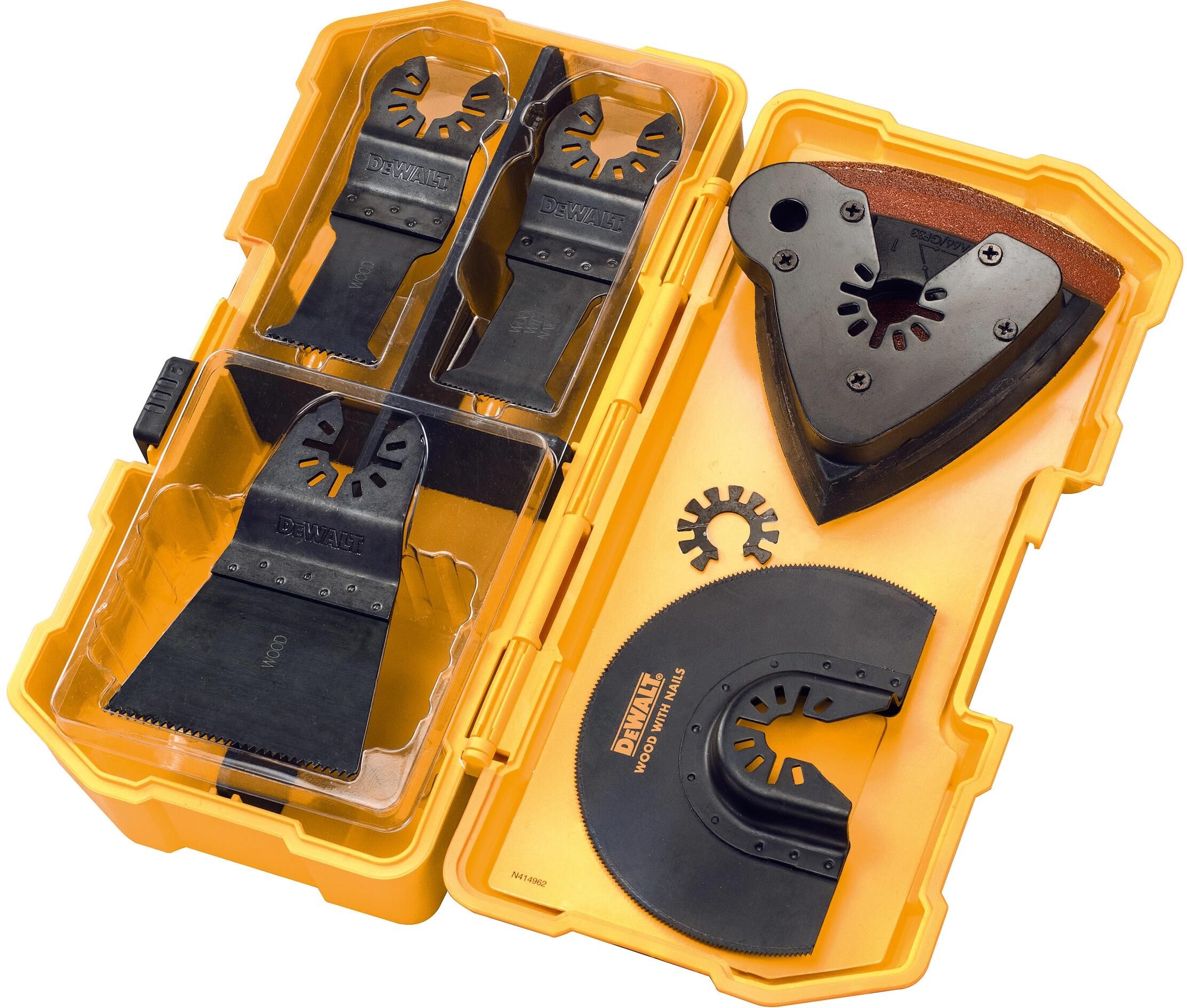 Multitool DEWALT "DT20731-QZ, 8-teilig", schwarz (grau), B:26,7cm H:6cm, Polyvinylchlorid (PVC), Multifunktionswerkzeuge, Multitool grau Einheitsgröße
