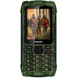 Evolveo StrongPhone H1 Jagdtarn / 2,8" / Dual-SIM / IP68 (2.80", 2 Mpx), Tastenhandy, Mehrfarbig