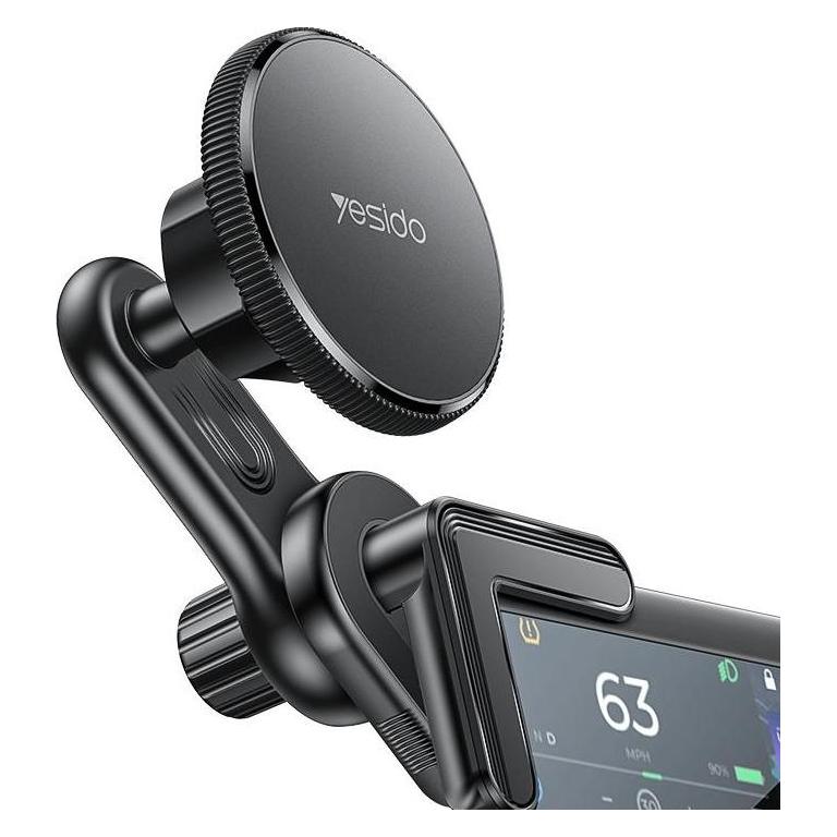 Yesido Magnetische Auto-Telefonhalterung für Bildschirm-Ecken - Schwarz (C213)