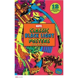 Abrams & Chronicle, Kalender, Marvel Classic Black Light 2026 Poster Calendar with 12 Frameable Prints