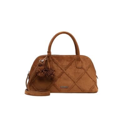 Shopper EMILY & NOAH "Shopper E&N Leanne", Damen, Gr. B/H/T: 34cm x 18cm x 14cm, braun (cognac 700), Polyester, Taschen Shopper