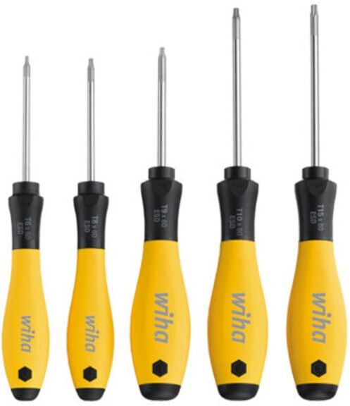 Wiha Jeu de tournevis SoftFinish® ESD TX 5 pcs (27253) (27253)