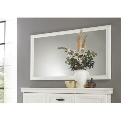 Wandspiegel OTTO HOME "Royal, Spiegel, eleganter Garderobenspiegel, Dekospiegel", weiß, B:112cm H:79cm T:2cm, Spiegel, Wandspiegel, im Landhausstil, universell einsetzbar, rechteckig, 112 cm breit